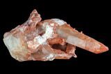 Natural, Red Quartz Crystal Cluster - Morocco #101490-1